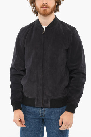 Suede BRYAN Jacket with Zipped Fastening