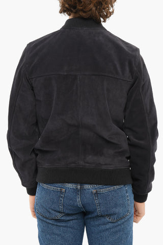 Suede BRYAN Jacket with Zipped Fastening
