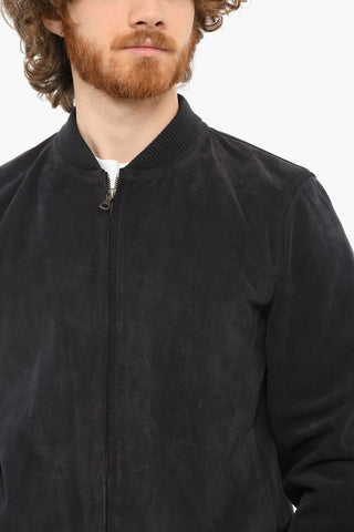 Suede BRYAN Jacket with Zipped Fastening