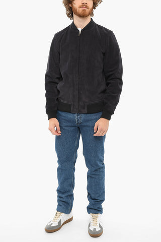 Suede BRYAN Jacket with Zipped Fastening