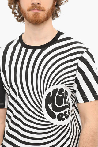 SPIRAL Crewneck T-shirt with Allover Print