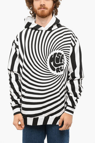 SPIRAL Hoodie Sweatshirt with Print Allover
