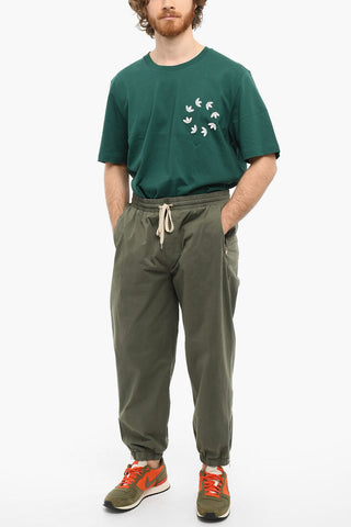 Cotton-poplin ONTAKE Joggers with Ankle-zip