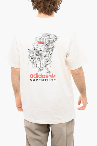 ADVENTURE Crewneck T-shirt with Embossed Lettering