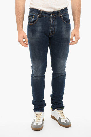 Jeans TAPUBUL in Lavaggio Scuro con Logo Ricamato
