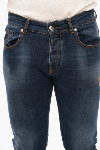 Jeans TAPUBUL in Lavaggio Scuro con Logo Ricamato