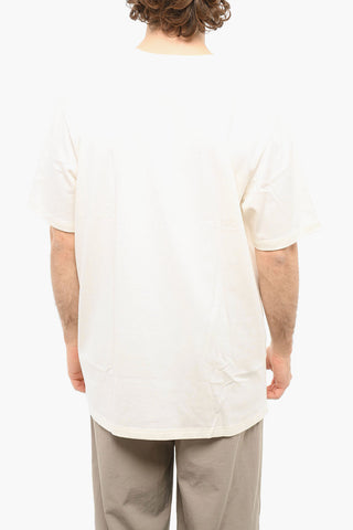 ADVENTURE Crewneck T-shirt with Embroidered Logo and Graphic Print