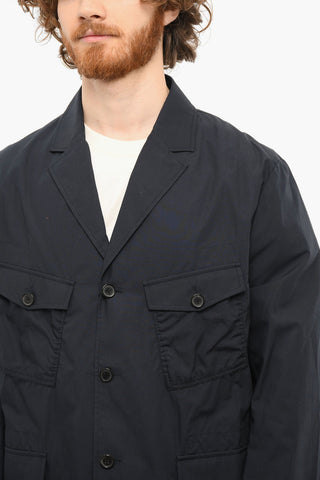 Unlined Blazer With 4 Patch Pockets