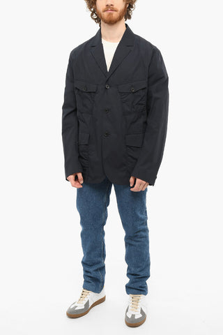 Unlined Blazer With 4 Patch Pockets