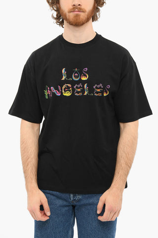 Crewneck Printed LOS ANGELES Short Sleeved T-shirt