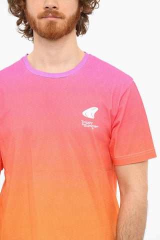 TRIPPY SUMMER Multicolored T-shirt with Back Lettering