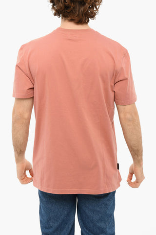 Crewneck T-shirt with Chest Pocket and Embroidery