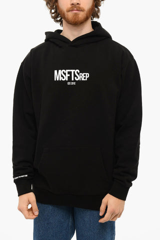 Hoodie Sweatshirt with Contrasting Logo Lettering