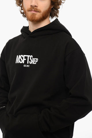 Hoodie Sweatshirt with Contrasting Logo Lettering