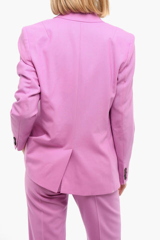 Single Breasted Lined Blazer With Slit Pockets