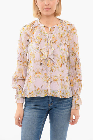 Camicia AVA Loose Fit con Motivo Floreale