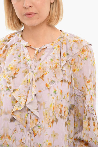 Camicia AVA Loose Fit con Motivo Floreale