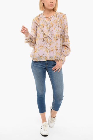 Camicia AVA Loose Fit con Motivo Floreale