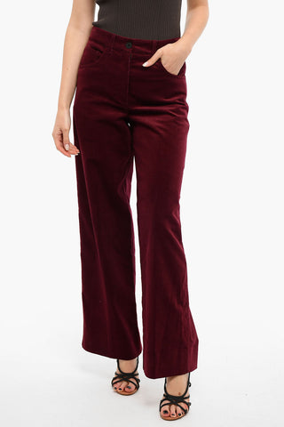 Ribbed Velvet ADLAI High Waisted Pants