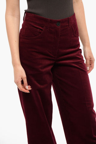 Ribbed Velvet ADLAI High Waisted Pants