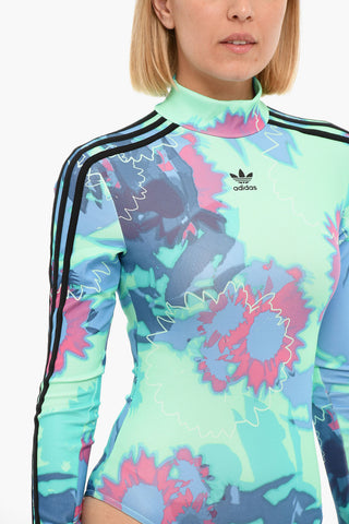 Body Multicolor a Collo Alto con Logo