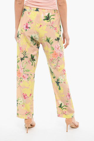 Floral Print pants With Drawstrings