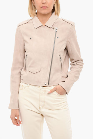 Giubbotto in Suede ASHLEY con Chiusura Zip Laterale