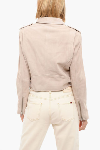 Giubbotto in Suede ASHLEY con Chiusura Zip Laterale