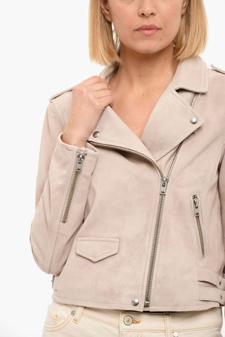 Giubbotto in Suede ASHLEY con Chiusura Zip Laterale