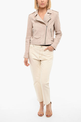 Giubbotto in Suede ASHLEY con Chiusura Zip Laterale