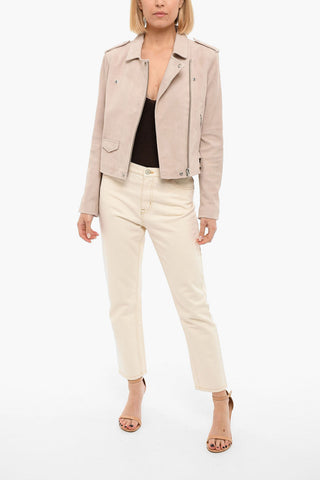 Giubbotto in Suede ASHLEY con Chiusura Zip Laterale