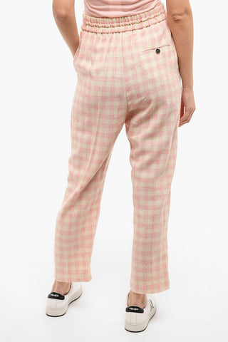 Pantaloni Con fantasia A Quadri E Coulisse