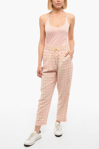 Pantaloni Con fantasia A Quadri E Coulisse