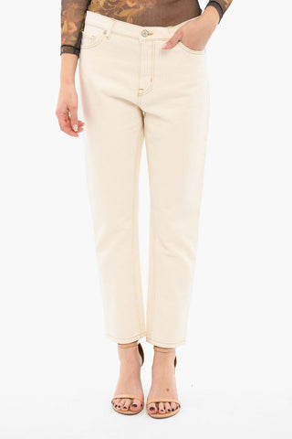 Regular Fit Jeans With Contrasting Seams