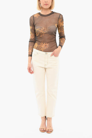 Regular Fit Jeans With Contrasting Seams