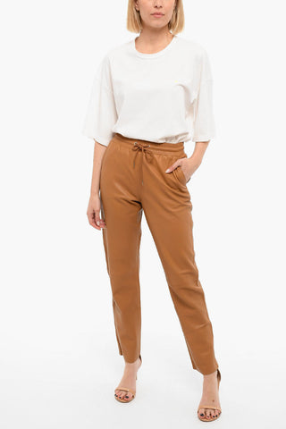 Pantaloni In pelle TAZ Con Coulisse