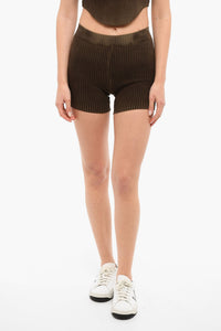 Shorts a Coste con Dettaglio Distressed