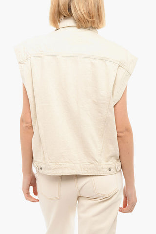 WELLTHREAD Denim Vest with Ovrsized Silhouette
