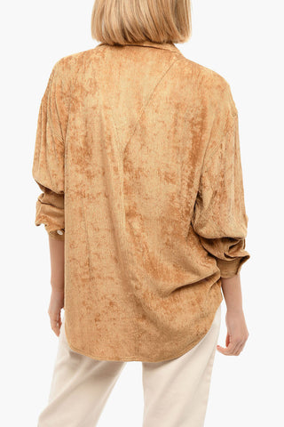 Camicia NUSA in Corduroy con Fondo Asimmetrico