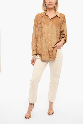 Camicia NUSA in Corduroy con Fondo Asimmetrico