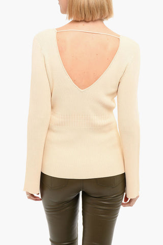 V-neckline CHRISTINE Sweather with Splits