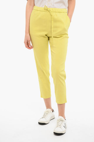 Linen Blend TREECA Joggers With Drawstrings