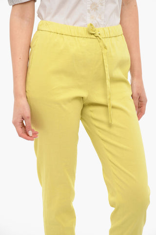 Linen Blend TREECA Joggers With Drawstrings