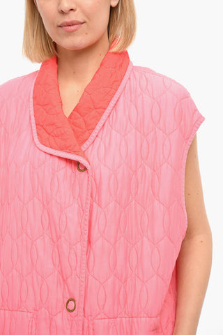 Quilted Reversible Sleeveless Coat