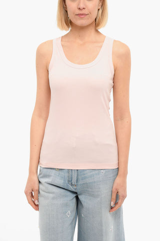 Solid-color Ribbed Tank Top