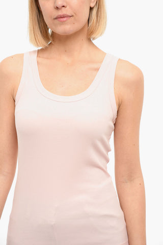 Solid-color Ribbed Tank Top