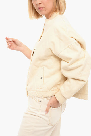Quilted Jacket with Drop Shoulder