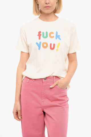 Crewneck Printed FU! BOY Short Sleeved T-shirt