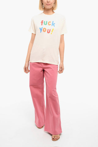 Crewneck Printed FU! BOY Short Sleeved T-shirt