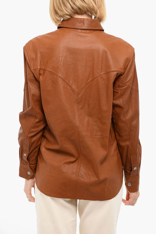 Lambskin JACK Jacket with Spread Collar
